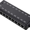 Poe Switch, DC12V48V Poe Adapter Poe Switch with 8 Interfaces for Network Devices