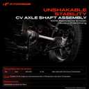 A-Premium CV Axle Shaft Assembly Compatible with Kia Soul Base 2012 2013 1.6L, Manual Transmission Only, Front Left Driver Side, Replace# 495002K620