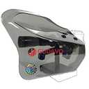 Motorcycle Touring Hand Guards wind protector white/ clear smoky handguard deflectors 8mm10mm Compatible with Harley-Davidson KAWASAKI vn800 900 1500 YAMAHA SUZUKI HONDA BMW