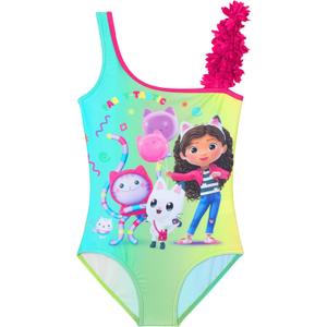 Get Trend One Piece Swimsuit for Girls Teens Kawaii Bathing Suit Cute Swim Suit Swimwear (5-6 Years, Pink Gabby's Dollhouse)