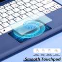 Harvopu for iPad Pro 13 Inch Case with Keyboard (M5/M4) 2025/2024, Magnetic Wireless Detachable Keyboard with Multi-Touch Trackpad 7 Colors Backlit Proof Folio Cover for iPad Pro 13 Inch, Sea Blue