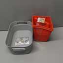 Microwave Popcorn Popper | Replaces Microwave Popcorn Bags | Healthy Air Popped Popcorn - No Oil Needed | BPA Free Premium European Grade Silicone Popcorn Maker by Cestari Kitchen (Red) and Small Seashell StyeBin