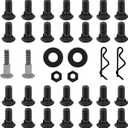 Replacement for Pit Boss 820D3-10514 Screw Hardware Kit, with Screw Sets, Nuts, Wheel Axle Pins, Wheel Cotter Pins, Wheel Washers