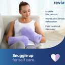 REVIX Microwavable Heating Mittens for Hand and Fingers, Heated Hands Mitts Warmers 1 Pair, Unscented Hand Muff (Orchid)