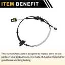 Automatic Transmission Gear Shifter Cable for Ford F-150 2000-2003 with 4R70W Automatic Transmissions Auto Trans Gear Shift Control Lever Cable Metal