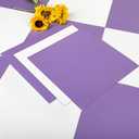 Alow Peel and Stick Floor Tile, 12inX12in Vinyl Flooring Light Purple and White,Self Adhesive Peel and Stick Flooring Suit for Laundry, Kitchen, Toilet(10pcs,5 pcs Each of Light Purple and White)