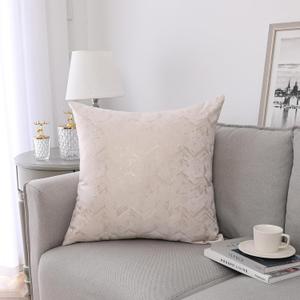 Majestic Giftware 2 Pack Jacquard Decorative Throw Pillow Cover (PC1230L-2PK) | Silver/White Arrow Soft & Washable Cushion Covers with Zipper for Sofa, Bedroom (22"x22") Inserts Not Included (22" x 22" (Pack of 2))