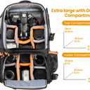 TARION 27L Extra Large Camera Backpack - 2 in 1 Professional Camera ...