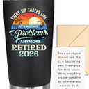 NewEleven Retirement Gift For Men, Women 2026 - Goodbye Present, Going Away Gift, Farewell Gifts For Coworkers From Colleague, Friend, Family - Tumbler 20oz (Retired 2026 Black)