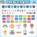 3 x Kosiz This is Your Year Bulletin Board Set Colorful, Colorful Irregular, various sizes