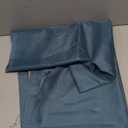 OWENIE Teal Sheer Curtains 84 inches Long 2 Panels Set, Light Filtering Rod Pocket Fimly Sheer Curtains with Soft Touch for Bedroom Living Room, Dusty Blue Farmhouse Curtains, Each 42Wx84L inch