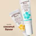 Hawaiian Tropic Lip Sunscreen SPF 30, Island Coconut | SPF Lip Balm, Beach Essentials, Travel Size Sunscreen for Lips, 0.3 oz