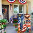 NASIAN 250 Year American Anniversary Flag 250th Anniversary USA Merchandise Garden Flag Patriotic 4th of July Eagle Yard Garden Flags For Outside 12x18 Inch Double Sided Outdoor Banner Decorations