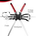 Rubies Dragon Ninja Child's Backpack Weapon Set for Themed Parties and Halloween, Multicolor, One Size