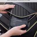 BAGSMART Cord Organizer Travel Cable Organizer Bag Tech Electronic Organizer Travel Case, Travel Essentials for Charger, Cable, Phone, Flash drive, Double Layer-Black
