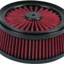 High Performance Air Filters Cleaner Fit for Harley Touring Street Road Glide Road King Softail Dyna FXDLS FXR (Red)
