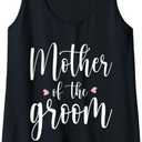 Womens Mother Of The Groom - Cute Wedding Marriage Groom Mom Tank Top (Large)