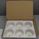 Unittype 6 Pcs Valentines Employee Appreciation Gift Ceramic Succulent Mini Planter with Tray Office Desk Decor Thank You Gift for Teacher Team Coworker Staff Nurse Groups, Plants Not Included