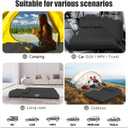 Car Air Mattress, Inflatable SUV Truck Camping Mattress for Back Seat, Thickened Travel Car Bed Sleeping Pad with Air Pump 2 Pillows
