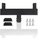 Double Bullhorn Light Mounting Bracket, 23.8 inMounting Bracket with Round Pole, 2-3/8 in Tenon Adapters, 180-Degree Arm for LED Parking Lot Lights, Shoebox Lights