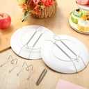 30 Pack Plate Hanger for Wall Upgraded Wall Plate Hangers with 30 Pieces Hooks Stainless Steel Wire Holders Compatible with Decorative Dishes(10 Inch)