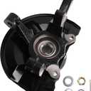 Front Left Steering Knuckle & Wheel Bearing Hub kit Compatible with 2007-2012 Caliber & 2007-2017 Compass & 2007-2017 Patriot 2.0L 2.4L engine 4WD AWD FWD Trans，Replaces# 698-411 5085703AF