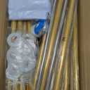 6.5FT Wedding Arch Backdrop Stand Metal Backdrop Stand with 2 Pcs Adjustable Balloon Arch Stand Gold Wedding Arch Frame for Birthday Party Graduation Baby Shower Ceremony Outdoor Indoor Supplies Dcor