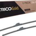 TRICO Gold 26" + 22" Premium Automotive Replacement Windshield Wiper Blades (Set of 2), Passenger and Driver Side All-Weather Beam Wiper Blades for Select Vehicle Models (26" + 22" Pair Pack)