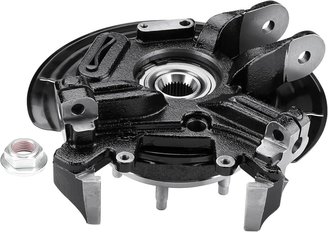 Rear Left Side Steering Knuckle & Wheel Bearing Hub Assembly Compatible with Ford Explorer 2002-2005, fit for Mercury Mountaineer 2002-2005, Replace for 698-013, LK001