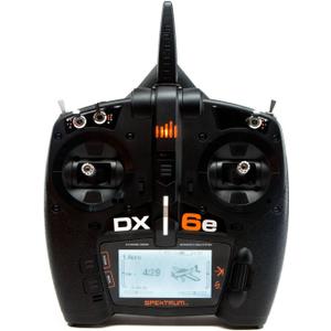 Spektrum DX6e 6-Channel DSMX 2.4GHz RC Radio Transmitter Only (No Receiver) with 250 Model Memory | Telemetry | Wireless Trainer Link, SPMR6655 , Black