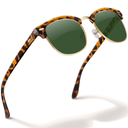 livho Rimless Trendy Polarized Sunglasses Men Women, Retro Sun Glasses for Men Women 2025, Semi Rimless UV Protection Shades