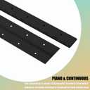EPHECH Black Piano Hinges 18Inch, 2PCS Heavy Duty Stainless Steel Piano Hinge with Hole, 0.05" Thickness/1.2" Open Width Continuous Hinge for Folding Cabinet Door Butt Hinge