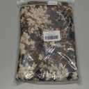 Yangest Neutral Floral Pillow Cover 12 x 20 Inches, Vintage Chenille Rectangle Throw Pillow Cover Soft Decorative Farmhouse Accent Couch Pillow Cover for Living Room Bedroom, Coffee Brown