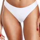 Tempt Me Women Cheeky Bikini Swimsuit Bottom - High Cut Bathing Suit Bottoms Low Rise Brazilian Swim Bottom 2025 Swimwear (White)