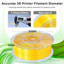 iBOSS Silk PLA+ Filament 1.75mm Dual Color Yellow Gold 1KG, 3D Printer Filament Dimensional Accuracy +/- 0.02mm, 1kg Spool(2.2lbs) 3D Printing Filament Fits for Most FDM 3D Printers(Silk Gold Yellow)