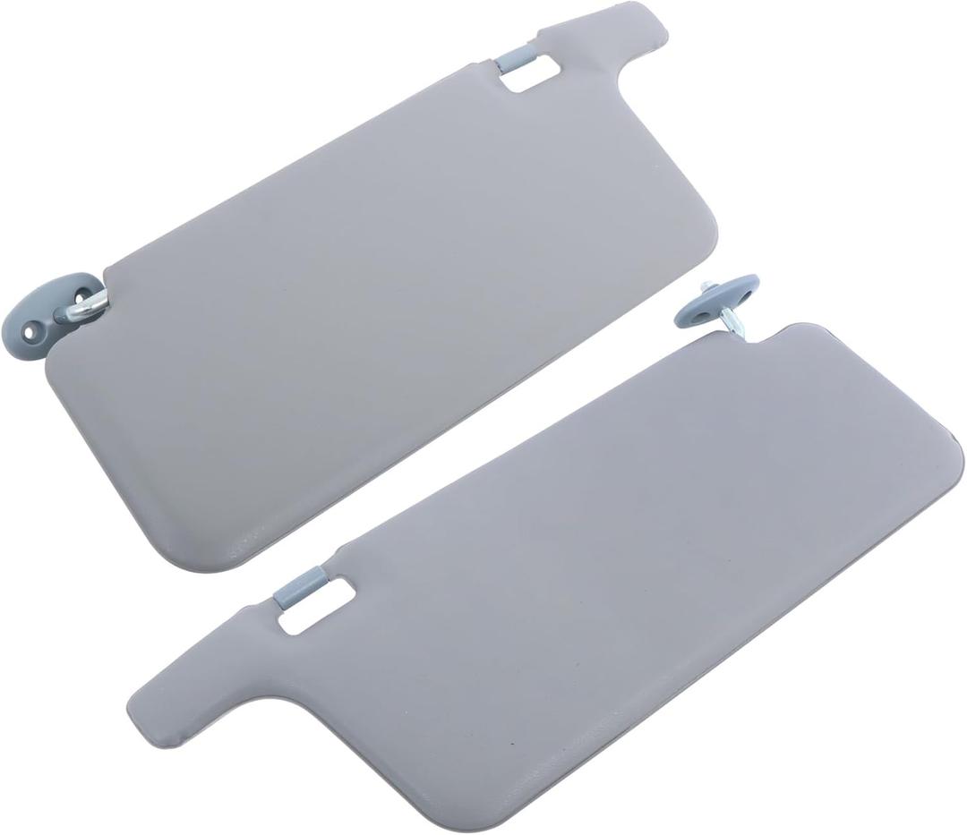 WFLNHB Sun Visor Driver Side and Passenger Side with Mirror Gray Replacement for Honda Civic 1996-2001
