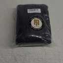 6 Pack - Hemmed Fringed Reversible Fingertip Terry Towel (Size 11" W x 18" L), Cotton (Black)  