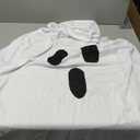 Oskiner Ghost Costume for Adults,White Ghost Poncho Hooded Cape,Spooky Halloween Costume for Women