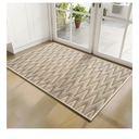 Indoor Door Mat 17x30, Dirt Resistant & Absorbent Doormat for Entryway Inside, Non-Slip Rubber Backing Front Door Mat Indoor Entrance, Low-Profile, Washable, Brown