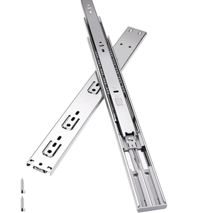 18 inch Drawer Slides 4 Pairs (4pcs) Soft Self Close Full Extension Ball Bearing Drawer Rails Side Mount Metal Dresser Runners for File Cabinet Trash Can Kitchen Wardrobe Glides 18" 100 LB Capacity