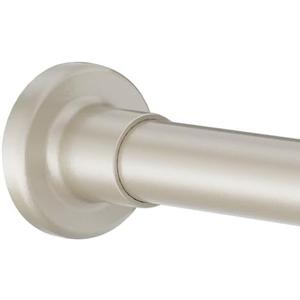 Shower Curtain Rod Adjustable 32"-93", Tension Shower Curtain Rod No Drilling Stainless Steel Rust Proof for RV Bathroom Shower Stall Apartment, Nickel