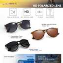 3 Pcs. CHBP Sunglasses Women's/ Men's Polarized UV Protection Trendy Vintage Retro Round Mirrored Lens Sunglasses For Women