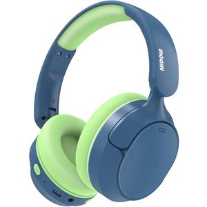 Kids Bluetooth Headphones Active Noise Cancelling,68H Play Time,Lightweight Wireless Foldable Over-Ear Headphone for Kid Toddler,Volume Limited 85/94dB,Headsets with Built-in Mic Blue