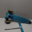 Micro Kickboard - Maxi Deluxe Foldable LED - Three Wheeled, Lean-to-Steer, Fold-to-Carry Swiss-Designed Micro Scooter for Kids with Motion-Activated Light-Up Wheels for Ages 5-12 (Petrol Green)