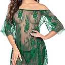 Avidlove Women Chemises Lace Smock Lingerie Mini Babydoll 2XL