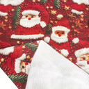 Dintszyayue Christmas Duvet Cover Set Queen Size,3 Pieces Patchwork Bedding Set Red and Green Christmas Elk Snowflake Printed Duvet Soft Microfiber Duvet Comforter Covers with Zipper Closure (Queen 90"x90")