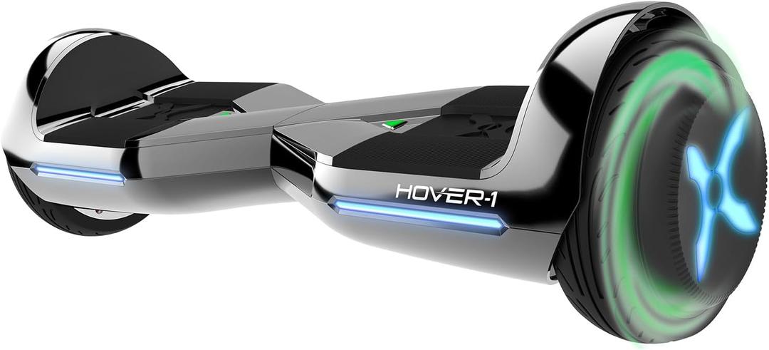 Hover-1 Dream Electric Hoverboard | 7MPH Top Speed, 6 Mile Range, Long Lasting Lithium-Ion Battery, 5HR Full Charge, Rider Modes: Beginner to Expert (Gun Metal)