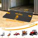 Shed Ramps for Riding Mower - 33.2" L x 48" W, Heavy-Duty Steel