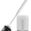 RV Toilet Bowl Brush and Holder, Ventilated Toilet Cleaner Brush with Long Handle and Flexible Bristles, Wall Mount for Motorhome Travel, Travel Trailers, Camper
RV Toilet Bowl Brush