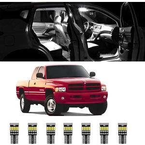 AWALITED 7pcs RAM 1500 Interior LED Lights Kit Super Bright LED Map Dome Light Bulbs for 1994 1995 1996 1997 1998 1999 2000 2001 2002 Dodge Ram 1500 2500 3500 Pickup Truck all models